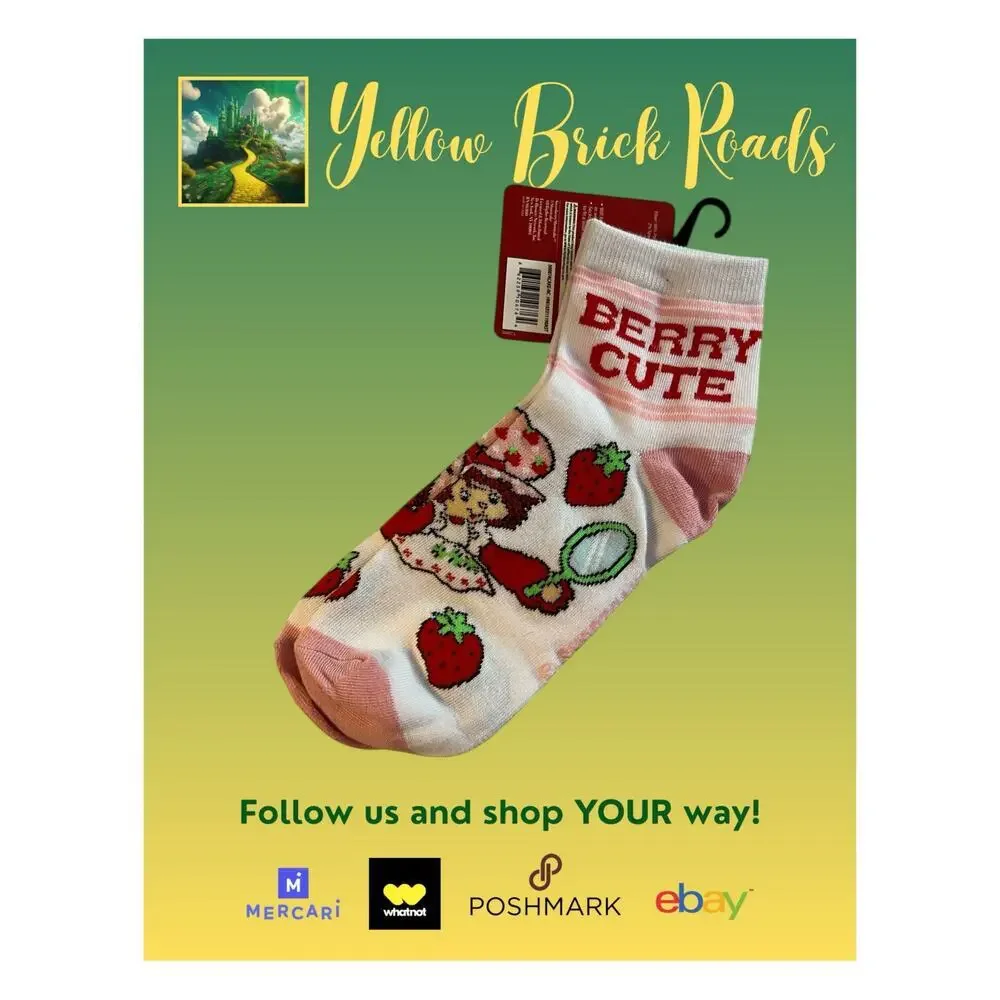 NEW STRAWBERRY SHORTCAKE Novelty Socks